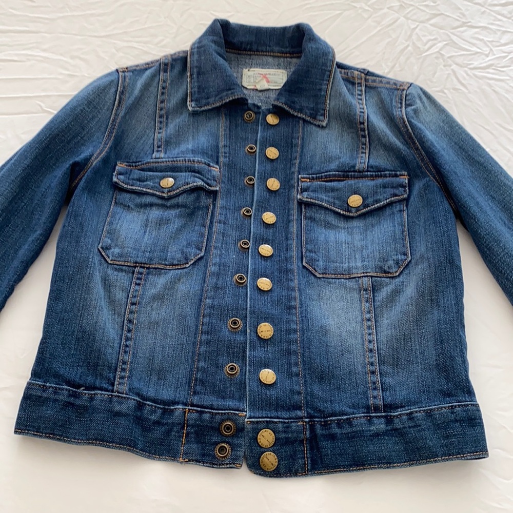 Current/Elliott “The Snap Jacket” jean jacket.